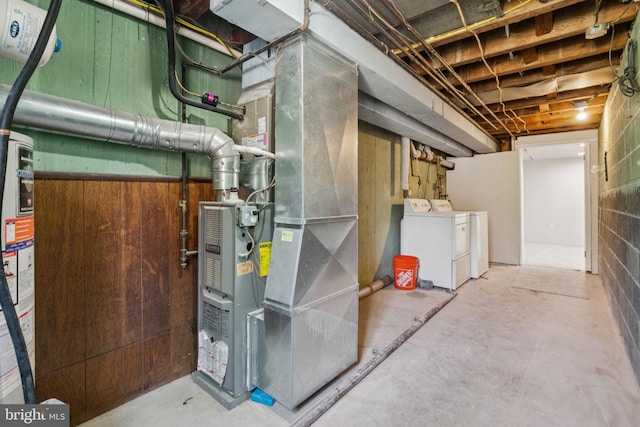 805 Windsor Cir, Folcroft, PA 19032 - unfinished basement with independent washer and dryer and heating unit