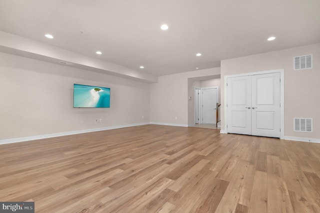1025 Mutual Pl, Sandy Spring, MD 20860 - spare room with light wood finished floors and recessed lighting
