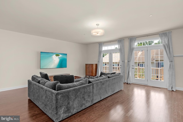 1025 Mutual Pl, Sandy Spring, MD 20860 - living room with wood finished floors