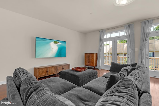 1025 Mutual Pl, Sandy Spring, MD 20860 - living area featuring wood finished floors