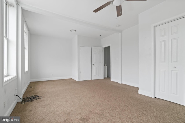 1816 Chilton St, Baltimore, MD 21218 - unfurnished bedroom featuring carpet floors, a ceiling fan, and a closet