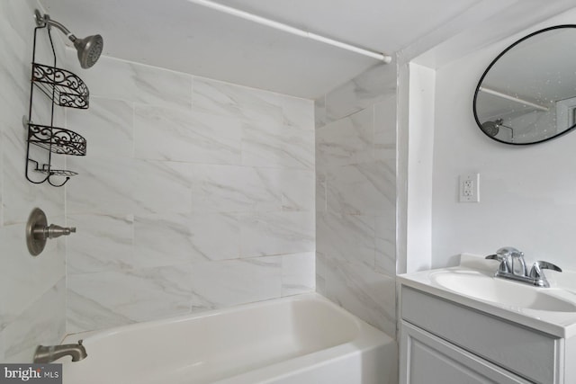 1816 Chilton St, Baltimore, MD 21218 - bathroom featuring vanity and shower / tub combination