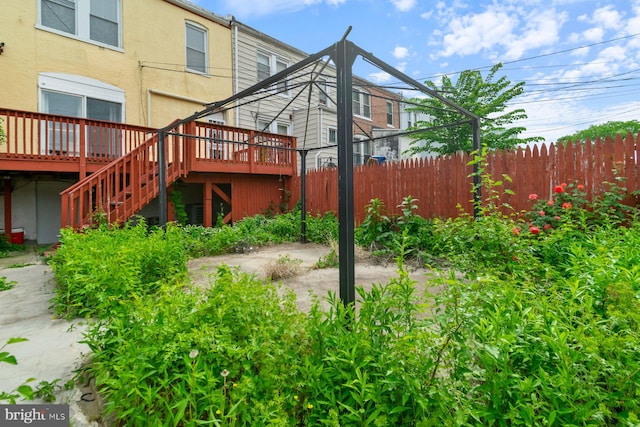 1816 Chilton St, Baltimore, MD 21218 - view of property exterior featuring stairway and a deck