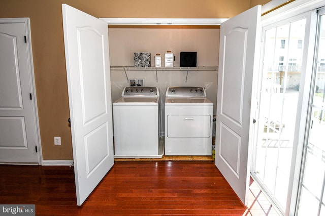 42825 Pamplin Ter, Chantilly, VA 20152 - washroom with washer and dryer, healthy amount of natural light, and wood finished floors