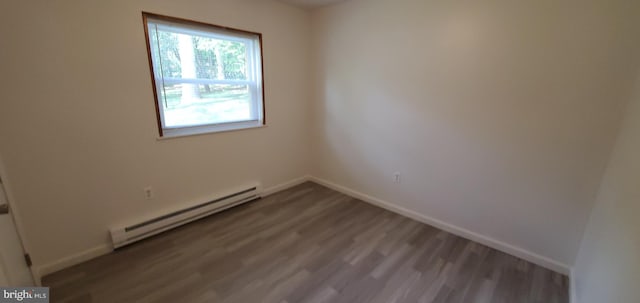 53 Snow Bird Trl, Fairfield, PA 17320 - spare room featuring a baseboard radiator and light wood-type flooring