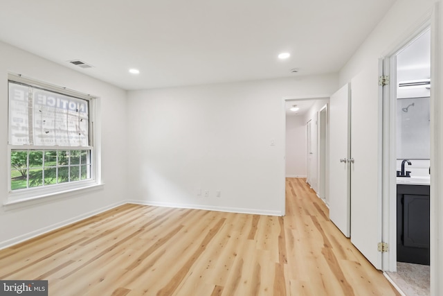 4000 Gypsy Ln Unit 529, Philadelphia, PA 19129 - unfurnished room with light wood-style floors and recessed lighting