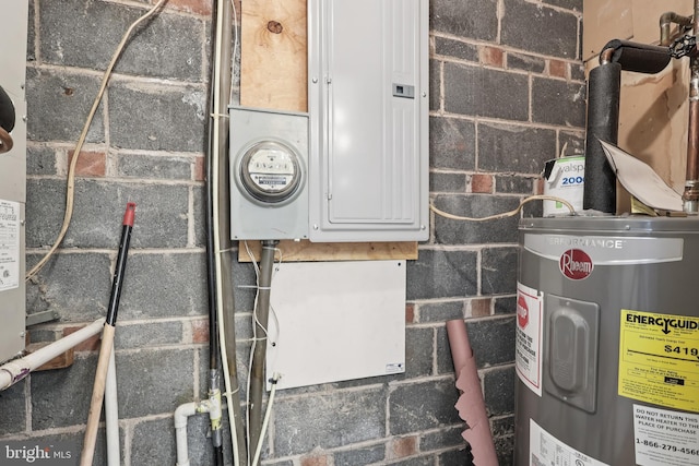 4000 Gypsy Ln Unit 529, Philadelphia, PA 19129 - utility room featuring electric water heater and electric meter