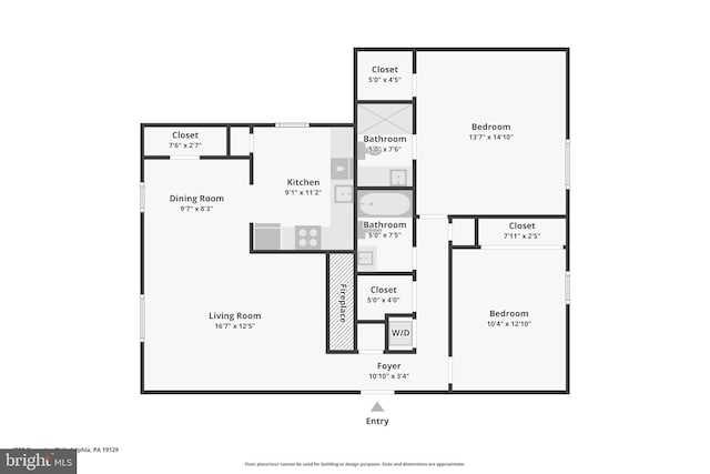 4000 Gypsy Ln Unit 529, Philadelphia, PA 19129 - view of home floor plan