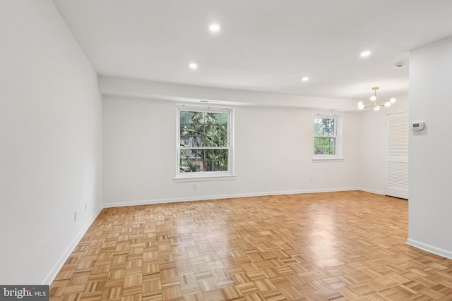 4000 Gypsy Ln Unit 529, Philadelphia, PA 19129 - empty room with recessed lighting and a chandelier