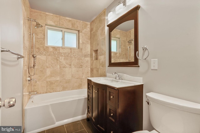 5606 Eastbourne Dr, Springfield, VA 22151 - bathroom featuring washtub / shower combination and vanity