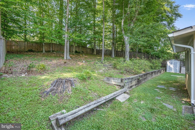 5606 Eastbourne Dr, Springfield, VA 22151 - fenced backyard featuring a storage unit