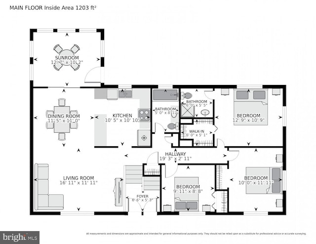 5606 Eastbourne Dr, Springfield, VA 22151 - view of floor plan / room layout