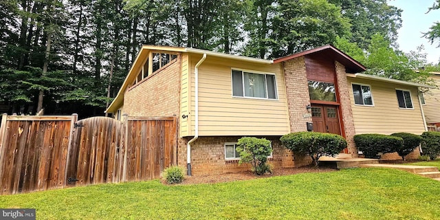 5606 Eastbourne Dr, Springfield, VA 22151 - tri-level home featuring brick siding