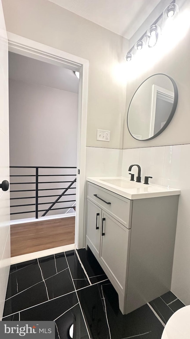 5841 Cedarhurst St, Philadelphia, PA 19143 - bathroom featuring vanity and tile patterned floors