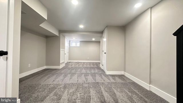 5841 Cedarhurst St, Philadelphia, PA 19143 - basement with carpet and recessed lighting