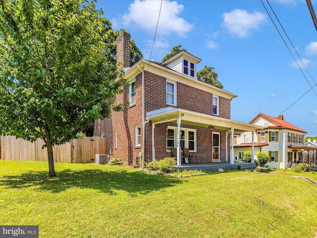 21127 Twin Springs Dr, Smithsburg, MD 21783 - traditional style home featuring brick siding and a chimney