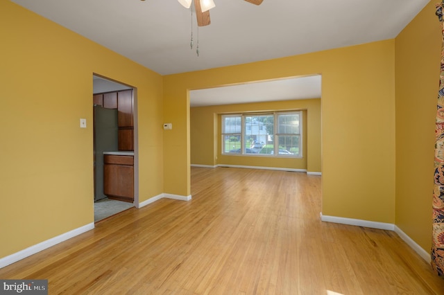22 Clemson Rd, Cherry Hill, NJ 08034 - spare room featuring light wood-style flooring and a ceiling fan