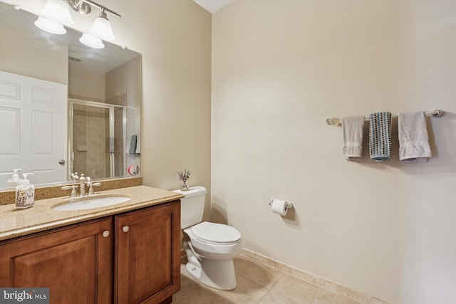 300 W Elm St Unit 2104, Conshohocken, PA 19428 - full bathroom with tile patterned floors, vanity, and a shower stall