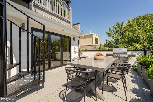 2431 Ontario Rd NW Unit 4, Washington, DC 20009 - deck with outdoor dining area and french doors