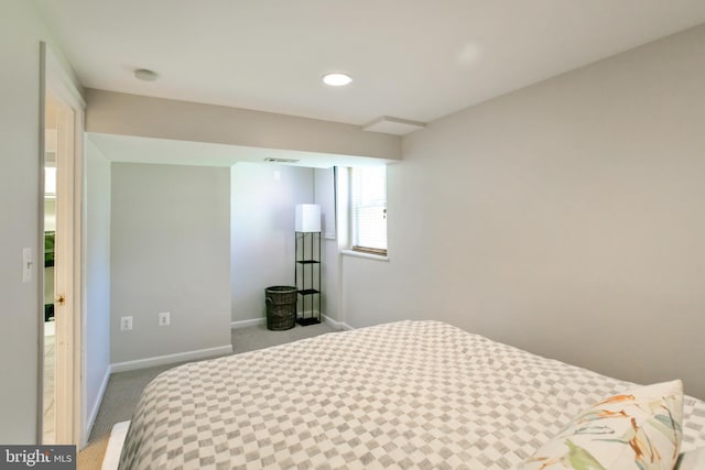 5722 Larpin Ln, Alexandria, VA 22310 - carpeted bedroom with baseboards and recessed lighting