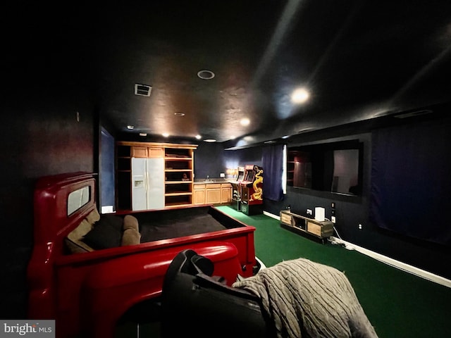 5722 Larpin Ln, Alexandria, VA 22310 - cinema with carpet and recessed lighting