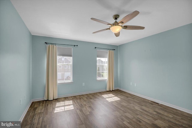 284 S Village Cir, Palmyra, PA 17078 - spare room with ceiling fan and wood finished floors