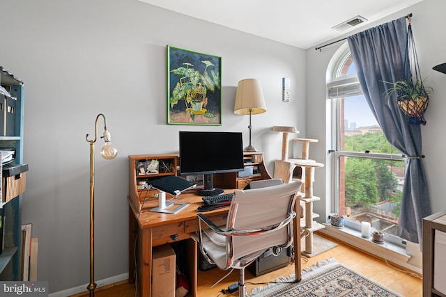 825 N 29th St Unit 5G, Philadelphia, PA 19130 - home office featuring wood finished floors
