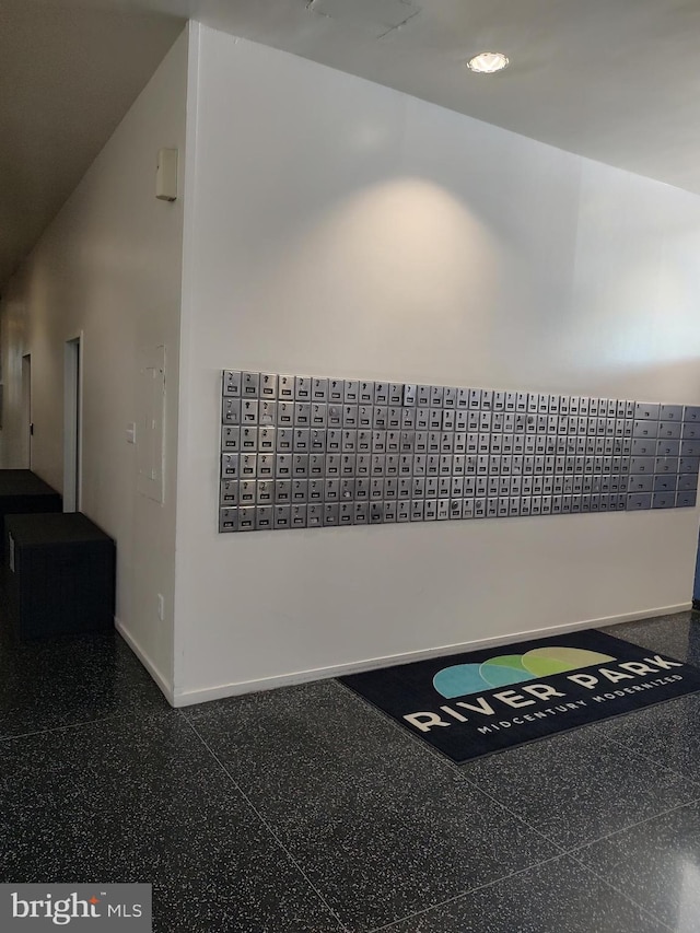 1301 Delaware Ave SW Unit N103, Washington, DC 20024 - detailed view of speckle patterned floor and mail area