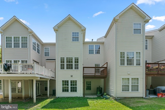 9956 Fragrant Lilies Way, Laurel, MD 20723 - back of house featuring a yard and a deck