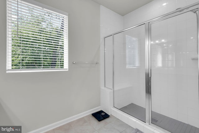 8321 Meadowood Dr, Hanover, MD 21076 - full bathroom with a stall shower and tile patterned flooring