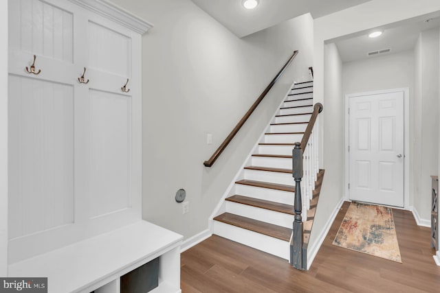 8321 Meadowood Dr, Hanover, MD 21076 - mudroom with wood finished floors and baseboards