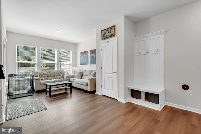 8321 Meadowood Dr, Hanover, MD 21076 - living room featuring wood finished floors and recessed lighting