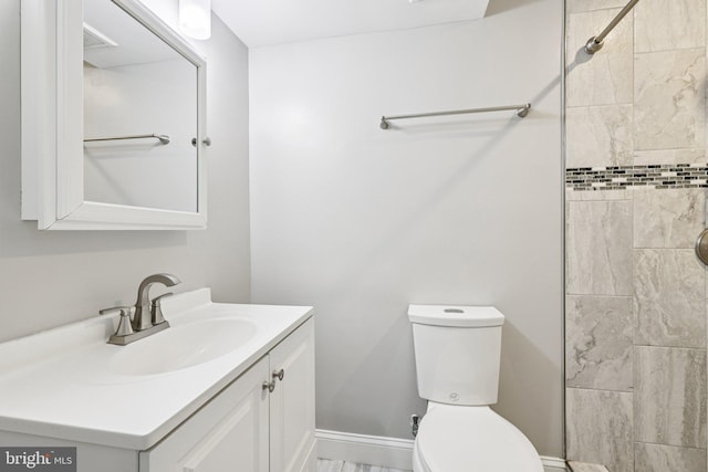 9228 Pinenut Ct, Laurel, MD 20723 - full bath featuring vanity, tiled shower, and marble finish floors