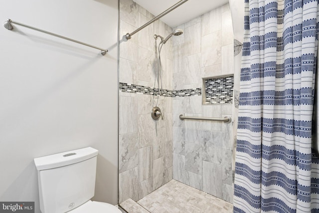 9228 Pinenut Ct, Laurel, MD 20723 - bathroom with tiled shower and toilet