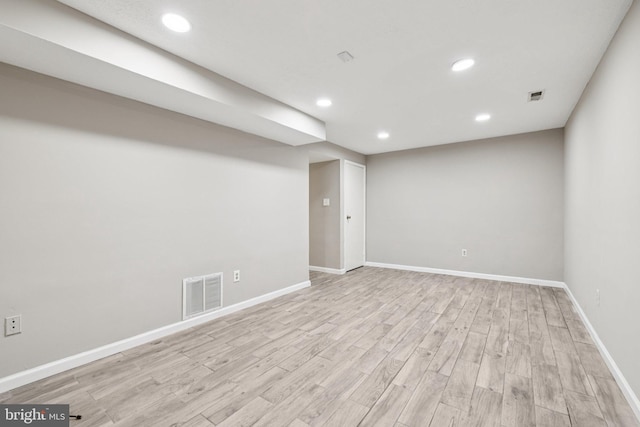 9228 Pinenut Ct, Laurel, MD 20723 - empty room with light wood-style floors and recessed lighting