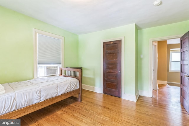 250 Maple Ave, Glenside, PA 19038 - bedroom featuring light wood-type flooring and cooling unit