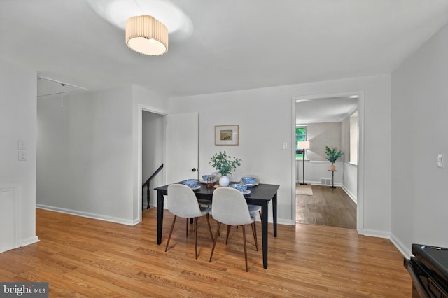 3 Arbor Lea Rd, Lansdowne, PA 19050 - dining space featuring attic access and wood finished floors