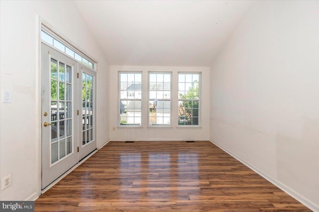 1724 Derrs Sq E, Frederick, MD 21701 - empty room featuring vaulted ceiling and wood finished floors