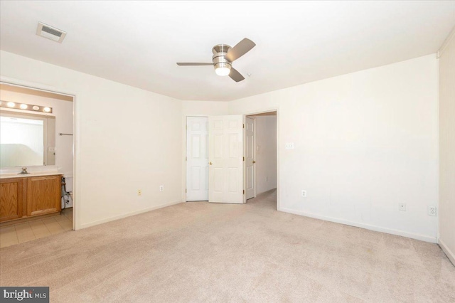 1724 Derrs Sq E, Frederick, MD 21701 - unfurnished bedroom featuring light carpet and connected bathroom