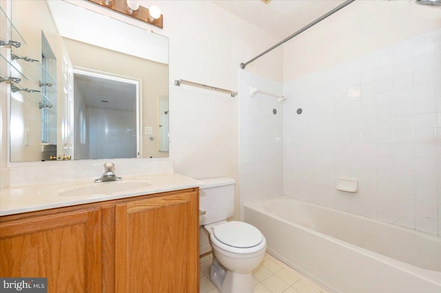 1724 Derrs Sq E, Frederick, MD 21701 - bathroom featuring vanity, shower / tub combination, and tile patterned flooring