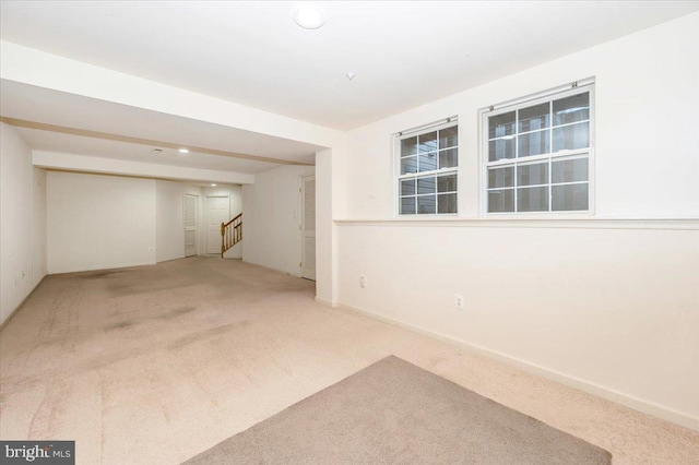1724 Derrs Sq E, Frederick, MD 21701 - spare room featuring carpet, stairs, and recessed lighting