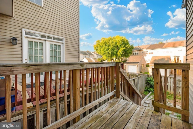 1724 Derrs Sq E, Frederick, MD 21701 - wooden deck featuring a residential view