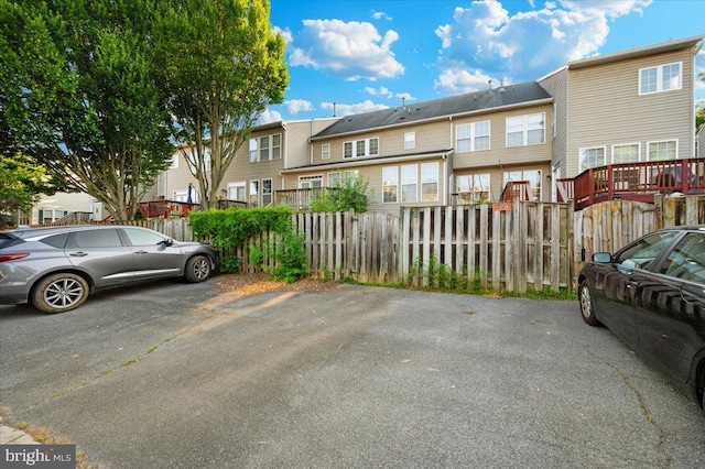 1724 Derrs Sq E, Frederick, MD 21701 - uncovered parking lot featuring a residential view