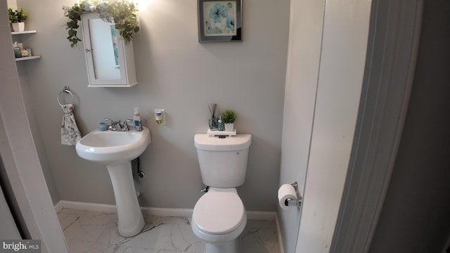 31 Maple Ave, Trenton, NJ 08618 - half bath featuring marble look tiles and toilet