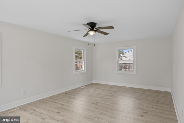 4 New Coach Ln, Willingboro, NJ 08046 - empty room featuring ceiling fan and light wood-style floors