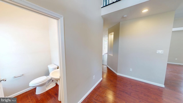8117 Grayden Ln, Brandywine, MD 20613 - bathroom featuring toilet and wood finished floors