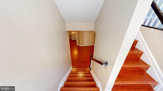 8117 Grayden Ln, Brandywine, MD 20613 - staircase featuring wood finished floors and baseboards