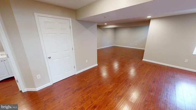 8117 Grayden Ln, Brandywine, MD 20613 - finished basement with wood-type flooring and recessed lighting