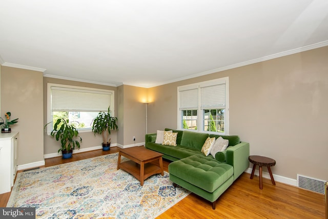 14 Utah Ave, Cherry Hill, NJ 08002 - living area with wood finished floors, healthy amount of natural light, and crown molding