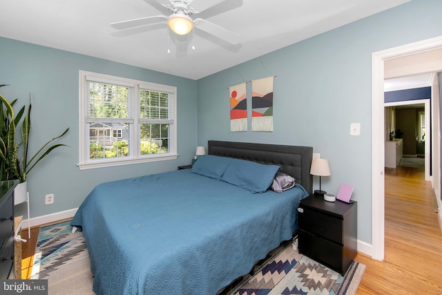 14 Utah Ave, Cherry Hill, NJ 08002 - bedroom with wood finished floors and a ceiling fan